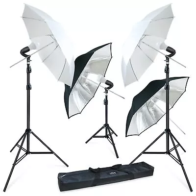 Lincostore Studio Lighting LED 2400 Lumens Umbrella Light Kit AM249 • $64.99
