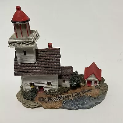 The Wood Islands Light Tower Miniature Resin Lighthouse Figurine • $0.99