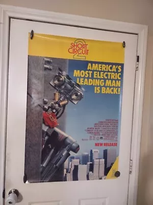 SHORT CIRCUIT 2 Movie Poster FISHER STEVENS Original Video Store Promo 1988 • $35