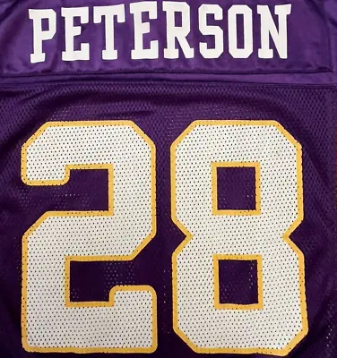 Adrian Peterson Minnesota Vikings Jersey #28 Reebok NFL Football Size Small • $28.28