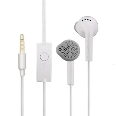 Genuine Samsung Handsfree Headphones Earphones With Mic EHS61ASFWE White Black • £3.45