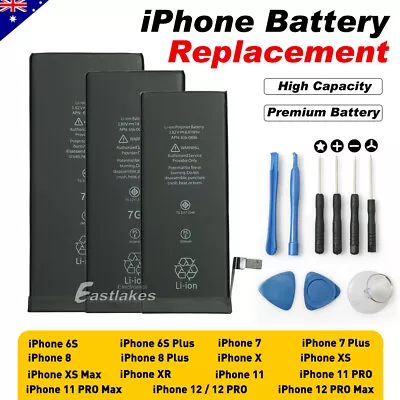 For IPhone12/11Pro XS Max XR 6S 7/8 PLUS High Capacity Battery Replacement Tools • $14.95