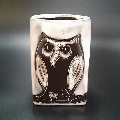 MARA Signed OWL Family Large Mug Hand Crafted Art Pottery MEXICO Stoneware 12 Oz • $16.99