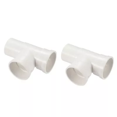 50mm/2  ID 45mm/1.8  OD Wye Pipe Fitting 2 Pack Splitter Duct Hose Connector • $11.77