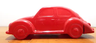 Vintage Avon Red Volkswagen Beetle 4 Fl Oz Decanter Oland After Shave Empty • $5