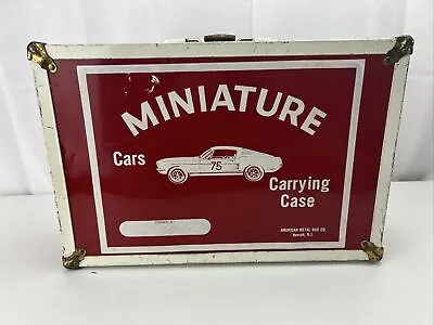 Vintage Miniature Cars Red Carrying Case American Metal Box Co. Newark N.J. • $44.99