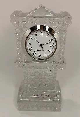 Galway 24% Lead Crystal Mini Clock Tower Working • $7.38