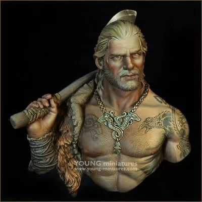 Young Miniatures Viking Warrior   1/10 Scale Bust Figure Model Yh1867 • $65