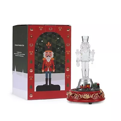 Festival GiftsRotating Little Train Nutcracker With Baton Music Box Led Light • $14.39