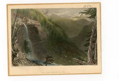 W.H. BARTLETT AMERICAN SCENERY The Catterskill Fall Lithograph 1840 Hand Colored • $74.99