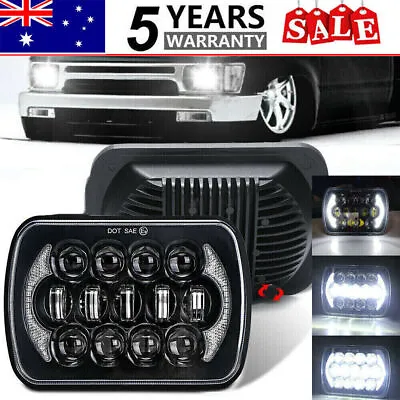 Pair 5X7INCH LED HEADLIGHTS HILUX UPGRADED HEAD LIGHT REPLACEMENT H4 HI/LO BEAM • $64.38