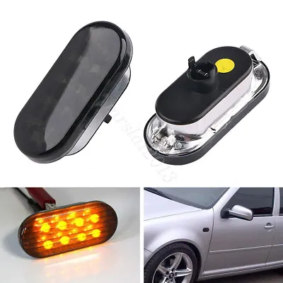 $10.39 • Buy Pair Amber LED Side Marker Lights For VW Golf Jetta Bora MK4 Passat 1998-2004