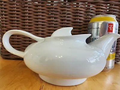 Unusual Vintage Teapot Shaped Like A Genie Lamp White Ceramic • $9.98