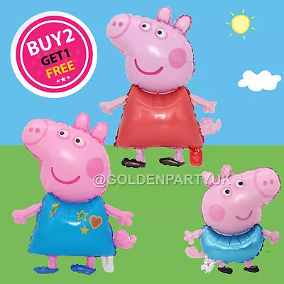 £3.59 • Buy Peppa Pig George Balloon Birthday Party Foil Air Only Kids Fun  Balloons Decor