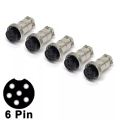 5-Pack 6 Pin Ham CB Radio Microphone Mic Cable Plug For Magnum DeltaForce RCI • $14.95