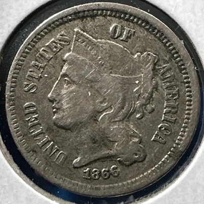 $19.99 • Buy 1866 3CN Three Cent Nickel (74456)
