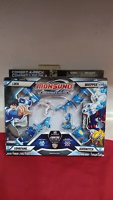 Monsuno Combat 4-Pack Figures Lock Whipper Longfang Airswitch  • $49.99