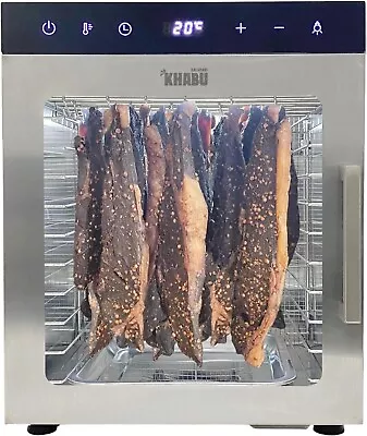 Biltong Food Dehydrator And Drying Cabinet 10 Tray Capacity With Full Temperat-A • $532.19