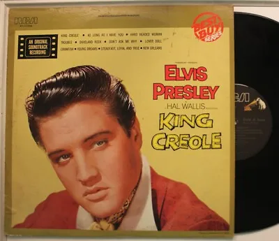 Elvis Presley Lp King Creole Soundtrack On Rca - Vg++ / Vg+ To Vg++  • $19.99