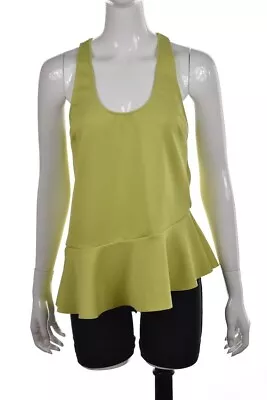 Madison Marcus Womens Top Size S Solid Yellow Shirt Sleeveless Blouse • $16.99