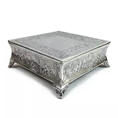 Aluminum Square Wedding Cake Stand (Square 12  Inch) • $36.96