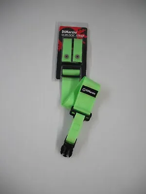 $26 • Buy Dimarzio Nylon Cliplock Strap 2 Inch Wide Green Dd2200