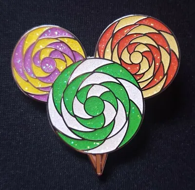 Walt Disney World Pin 2009 Mickey Mouse Head  3 Lollipops  • $19.99