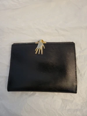 $300 • Buy Vintage Gucci Black Green Small Wallet Hand Clasp Made In Italy