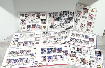 Upper Deck NY Rangers 8x10 Prints Limited Numbered Vtg 90s NHL Hockey Lot Of 9 • $19.49
