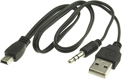 New USB2.0 Charging Cord To Mini B Male And 3.5Mm Jack Plug Audio Cable For MP3/ • $12.18