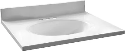 House 586180 Cultured Marble Vanity Top 25 X19  Solid White • $300