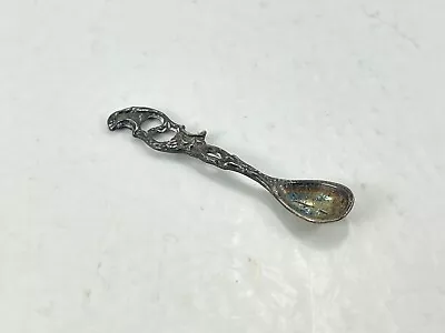Vintage Antique Sterling Silver Bird Eagle Condiment Mustard Miniature Spoon 2  • $22.74