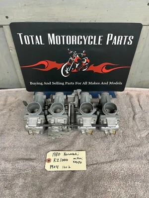 $300 • Buy Kawasaki KZ1000 Carburetor Carb Fuel Rack Assembly OEM Genuine Part