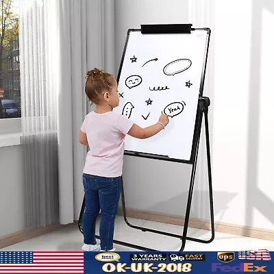 Foldable Dry Erase Board Kit Mobile Double-sided Whiteboard Magnetic 40x28‘’ • $85