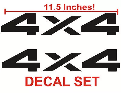  4x4 Truck Bed Decals Black (Set) For Dodge Ram Or Dakota • $11.99