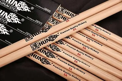 $19.95 • Buy New 5A Drum Sticks Tough Premium American  Hickory Drumsticks - One Pair