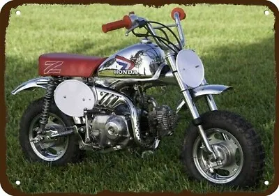 1986 HONDA Z50 Christmas Special Chrome Motorcycle DECORATIVE REPLICA METAL SIGN • $24.99