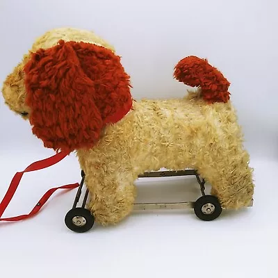 RARE Vintage 1950s Plush Stern Dog Pull Toy - Missing Wheel READ • $299.99