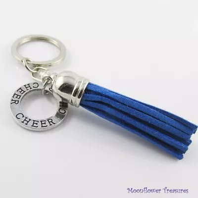 Cheerleader Cheer Charm Tassel Keychain Bag Tag Swivel 105mm Pick From 6 Colours • $9.95