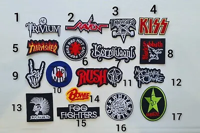 £2.25 • Buy Music Rock Punk Vintage Bands Badges Iron Or Sew On Embroidered Patches