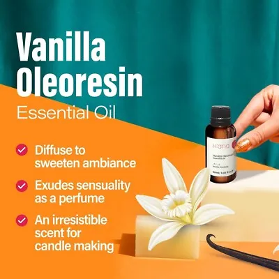 100% Undiluted Therapeutic Grade Pure Vanilla Essential Oil For Diffuser & Skin • £6.50