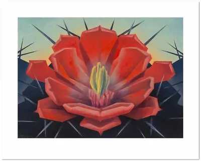 Ed Mell 'Red Cactus' Fine Art Print Various Sizes • $44.15