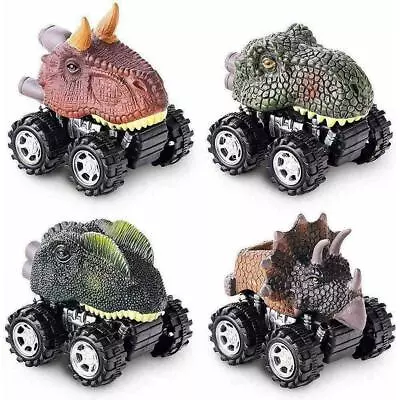 $3.89 • Buy Pull Back Dinosaur Toys 4-pack For 2 3 4 5 Year Old Boys Dinosaurs Car Hot Sale