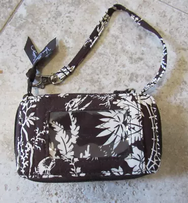 $45 Vera Bradley Wallet Wristlet ID Credit Card Purse Imperial Toile Brown 5  3  • $19