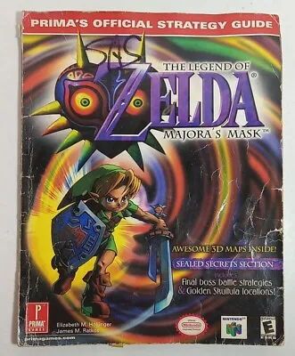 The Legend Of Zelda: Majora's Mask Prima's Strategy Guide Book Nintendo 64 N64 • $34.99