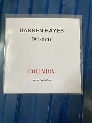 Darren Hayes ‎– Darkness Columbia Records UK Promo CD Single • £18