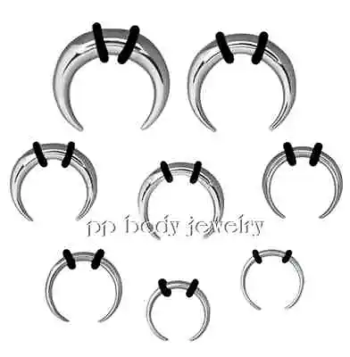 1pc. 14G-00G Surgical Steel Buffalo Taper Stretcher With O-Rings Ears & Septum • $3.02