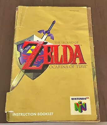 N64 ZELDA Ocarina Of Time INSTRUCTION BOOKLET  NINTENDO 64 FAIRLY RARE • $8