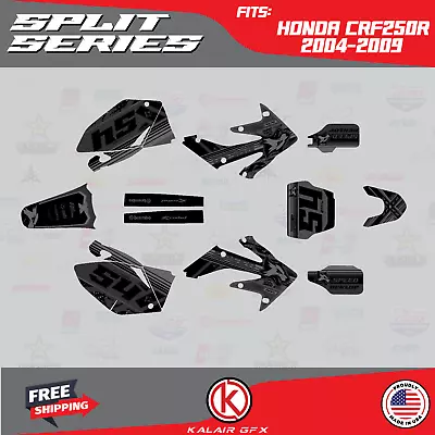 Graphics Kit For Honda CRF250R (2004-2009) CRF 250R Split Series - Smoke • $96.99