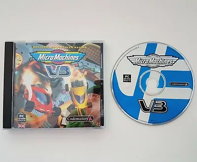 Micro Machines V3 - Jewel Case - V 3 RARE - PC CD-ROM • £6.95